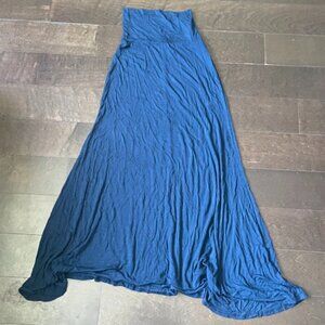 Navy Maxi Skirt